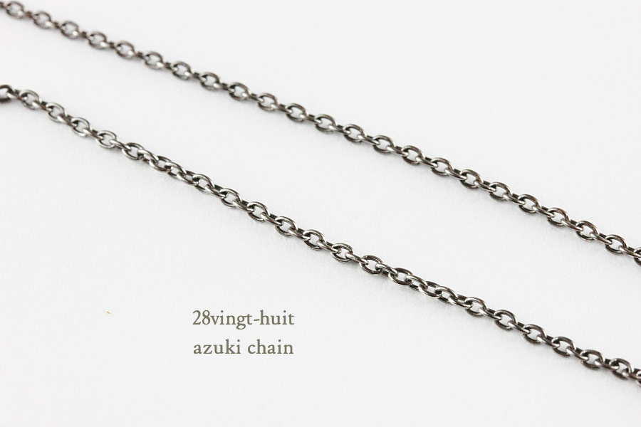 ヴァンユイット 小豆 チェーン ネックレス シルバー メンズ,28vingt-huit Chain Necklace Silver Mens