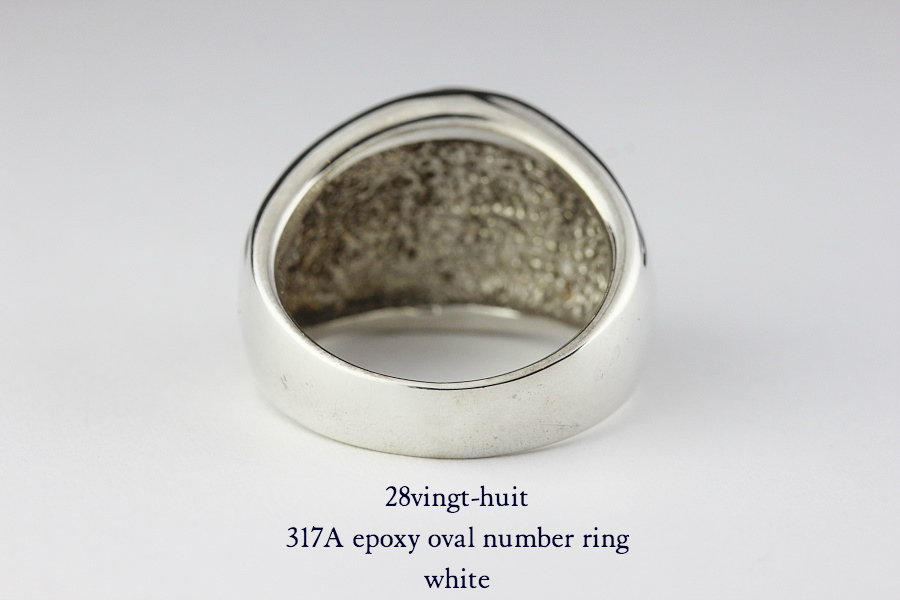 28vingt-huit 317a ラウンド カレッジ ナンバー リング メンズ シルバー,ヴァンユィット number ring Silver Mens