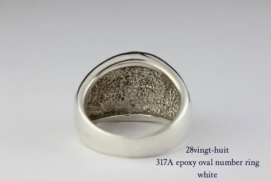 28vingt-huit 317a ラウンド カレッジ ナンバー リング メンズ シルバー,ヴァンユィット number ring Silver Mens