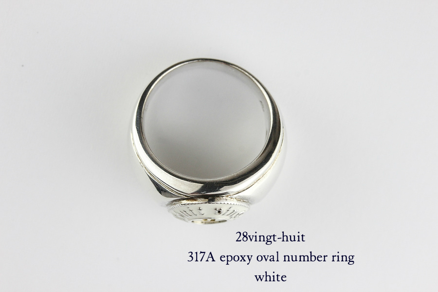 28vingt-huit 317a ラウンド カレッジ ナンバー リング メンズ シルバー,ヴァンユィット number ring Silver Mens