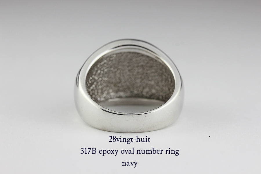 28vingt-huit 317b ラウンド カレッジ ナンバー リング メンズ シルバー,ヴァンユィット number ring Silver Mens