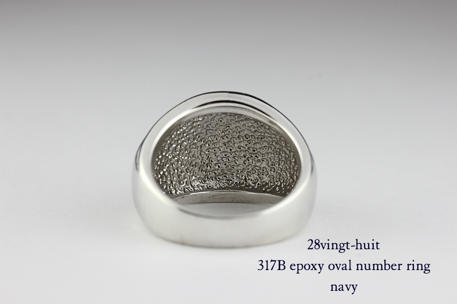 28vingt-huit 317b ラウンド カレッジ ナンバー リング メンズ シルバー,ヴァンユィット number ring Silver Mens