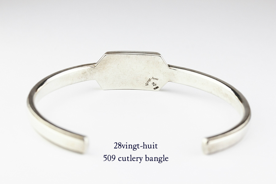 28vingt-huit 509 カトラリー バングル メンズ シルバー,ヴァンユィット Cutlery Bangle Silver Mens