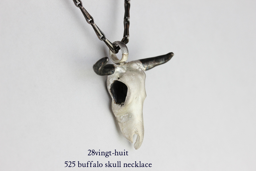 28vingt-huit 525 Buffalo Skull Necklace Silver925(ヴァン ユィット バッファロー スカル ネックレス  ペンダント)