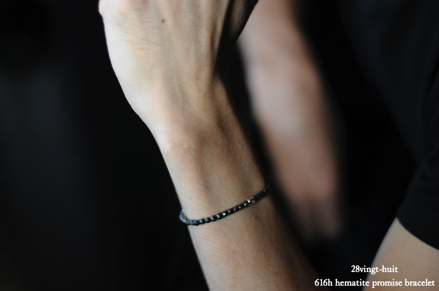 28vingt-huit 616h ヘマタイト ブレスレット オペロン シルバー メンズ,ヴァンユイット Hematite Bracelet Silver925 mens