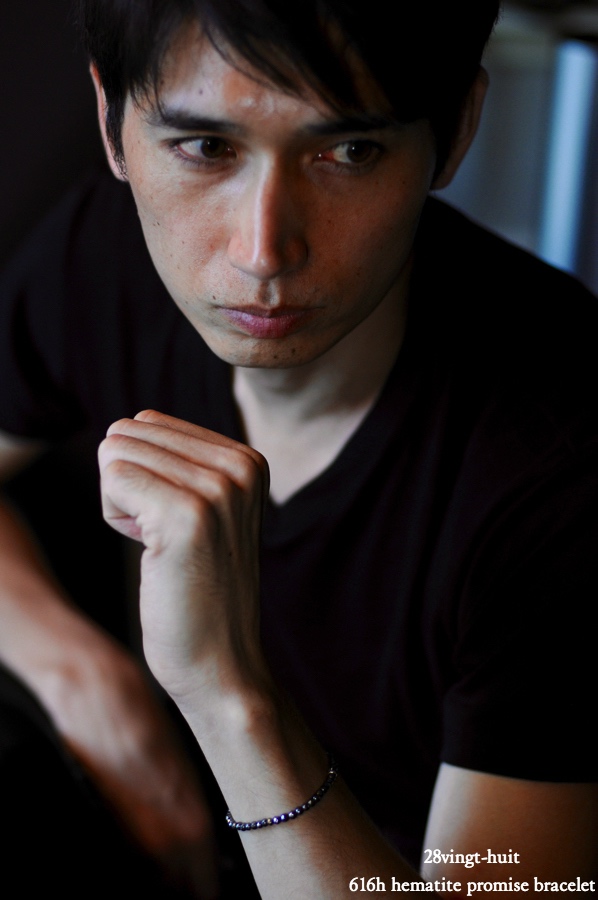 28vingt-huit 616h ヘマタイト ブレスレット オペロン シルバー メンズ,ヴァンユイット Hematite Bracelet Silver925 mens