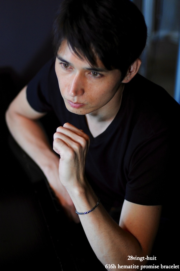 28vingt-huit 616h ヘマタイト ブレスレット オペロン シルバー メンズ,ヴァンユイット Hematite Bracelet Silver925 mens