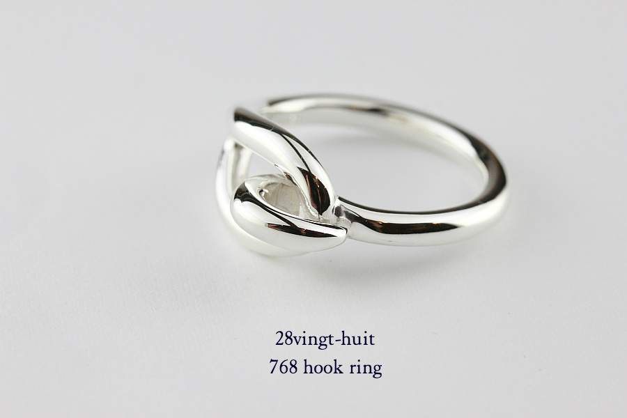 28vingt-huit 768 フック リング メンズ シルバー,ヴァンユィット Hook Ring Silver Mens