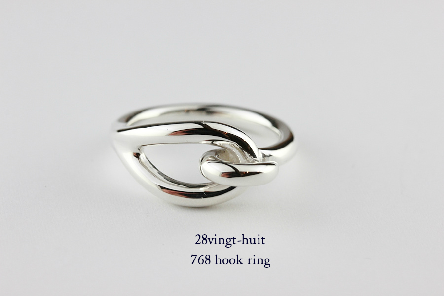 28vingt-huit 768 フック リング メンズ シルバー,ヴァンユィット Hook Ring Silver Mens