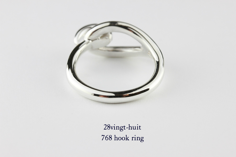 28vingt-huit 768 フック リング メンズ シルバー,ヴァンユィット Hook Ring Silver Mens