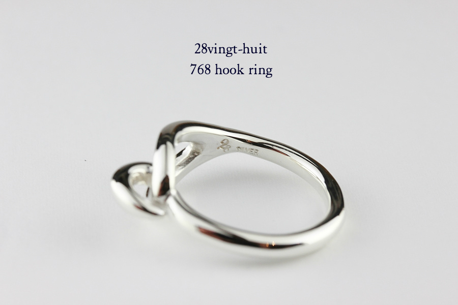 28vingt-huit 768 フック リング メンズ シルバー,ヴァンユィット Hook Ring Silver Mens