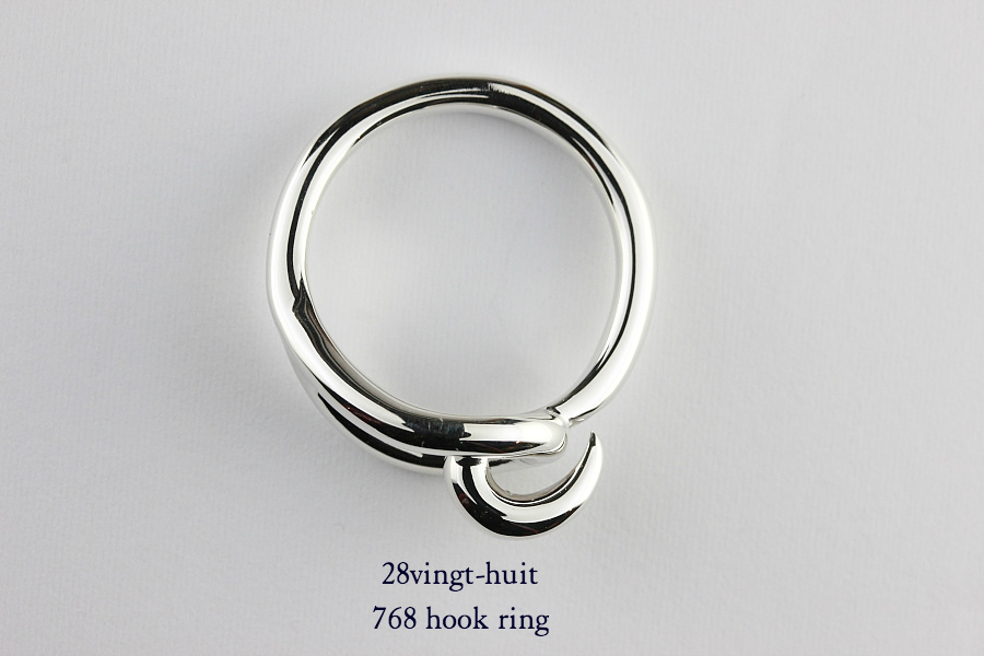 28vingt-huit 768 フック リング メンズ シルバー,ヴァンユィット Hook Ring Silver Mens