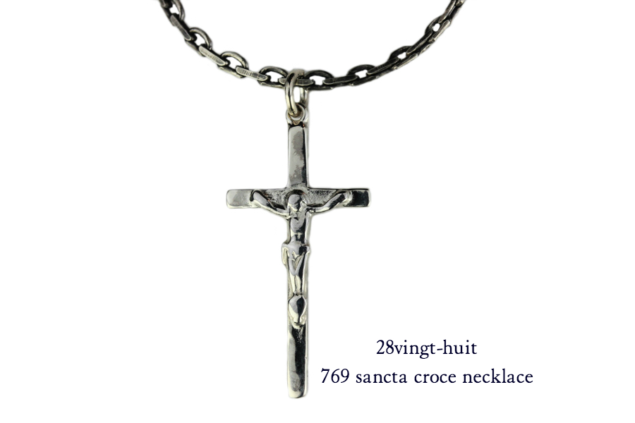 28vingt-huit 769 サンクタ クローチェ クロス ネックレス メンズ シルバー,ヴァンユィット Sancta Croce Cross Necklace Silver Mens