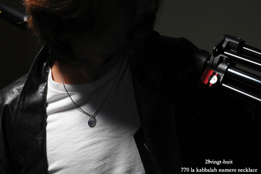 28vingt-huit 770 カバラ ヌメロ ナンバー 数字 ネックレス メンズ シルバー,ヴァンユィット La Kabbalah Number Necklace Silver Mens