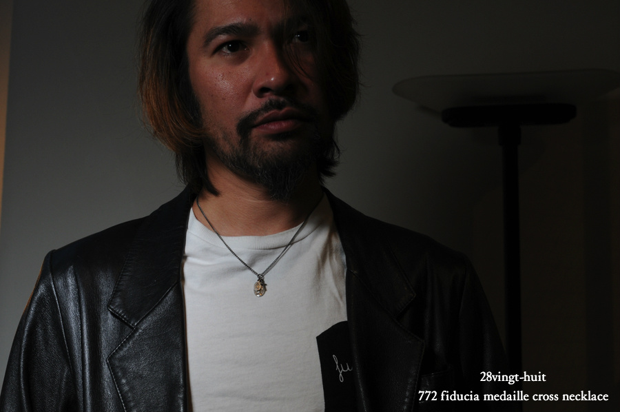 28vingt-huit 772 フィドゥシア メダイ クロス ネックレス メンズ シルバー,ヴァンユィット Fiducia Cross Necklace Silver Mens