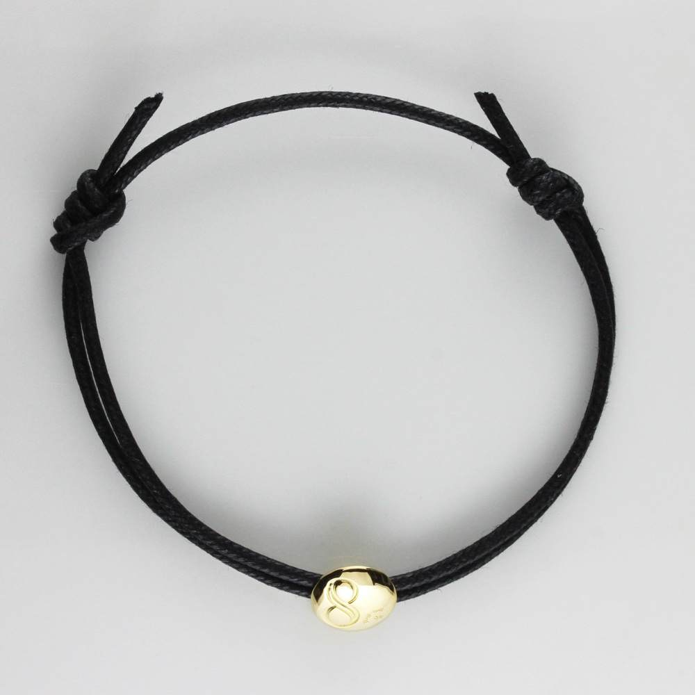 28vingt-huit 777 ナンバー 数字 紐ブレスレット ワックスコード ペア 18金,ヴァンユィット Number Wax Cord Bracelet K18 Mens