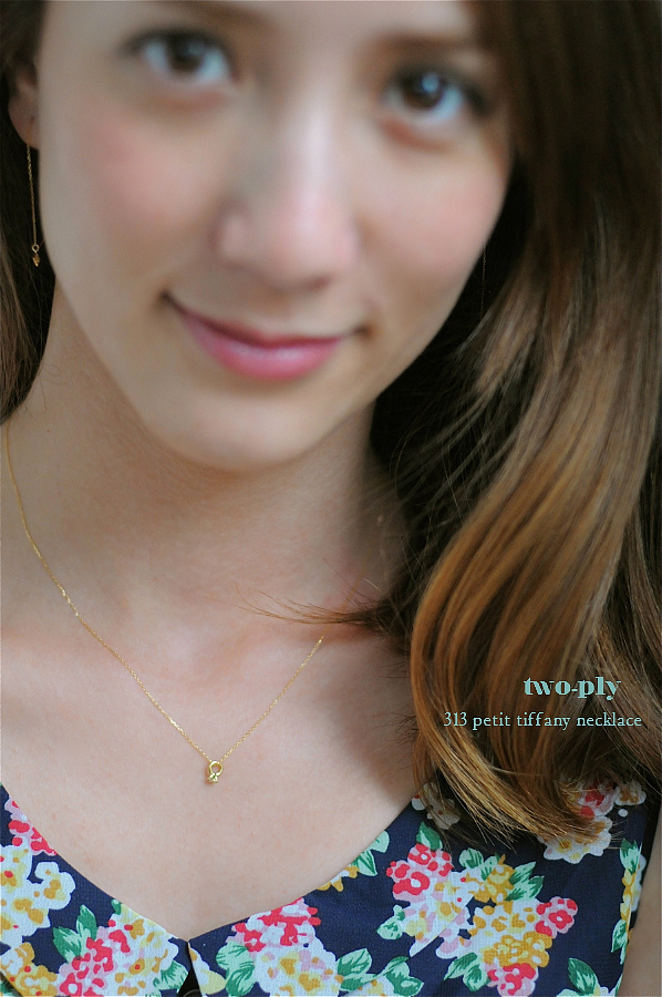 two ply 313 Petit Baby Ring Necklace K18YG/トゥー プライ 一