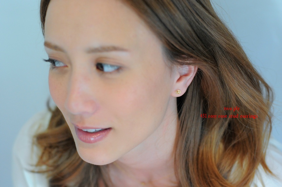 two ply 431 rose スタッド ピアス