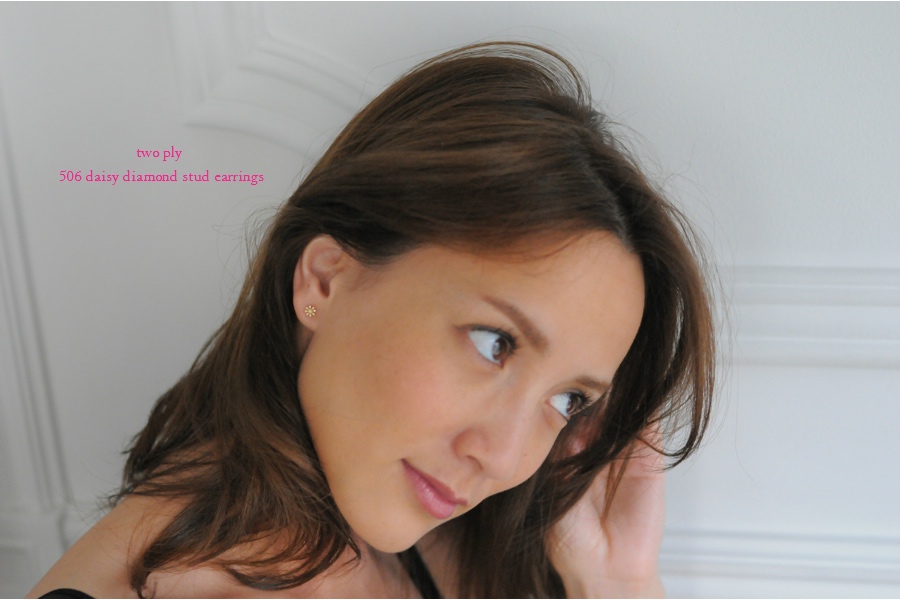 トゥー プライ 506 デイジー ダイヤモンド スタッド ピアス K18,two ply Daisy Diamond Stud Earrings K18