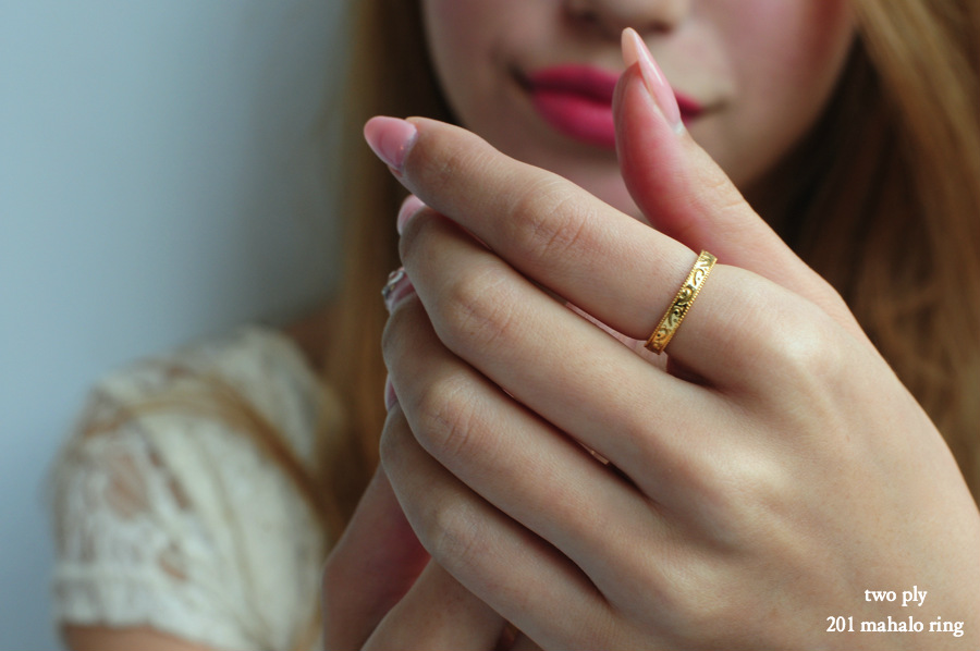 トゥー プライ 201 マハロ リング 18金,two ply Mahalo Ring K18