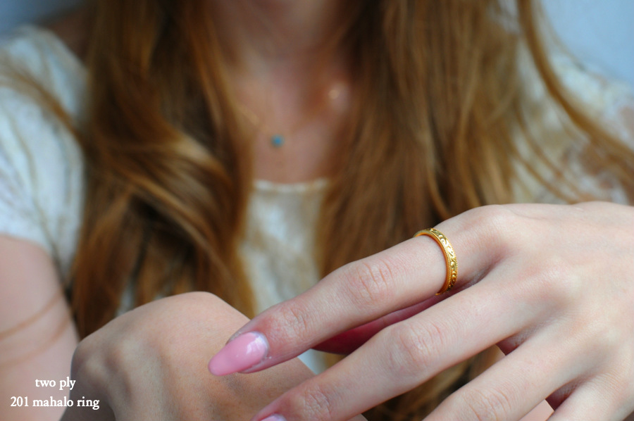 トゥー プライ 201 マハロ リング 18金,two ply Mahalo Ring K18
