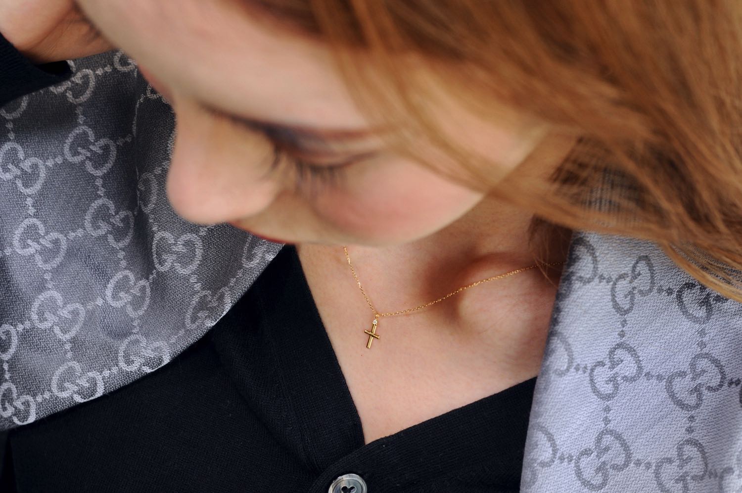 トゥー プライ 251 チャーム クロス ネックレス 18金,two ply Charm Cross Necklace K18