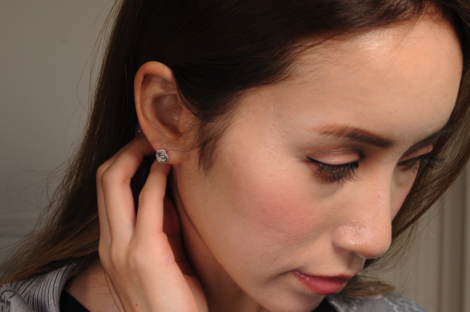 トゥー プライ 357 ローズ ダイヤモンド スタッド ピアス 18金,two ply Rose Diamond Stud Earrings K18