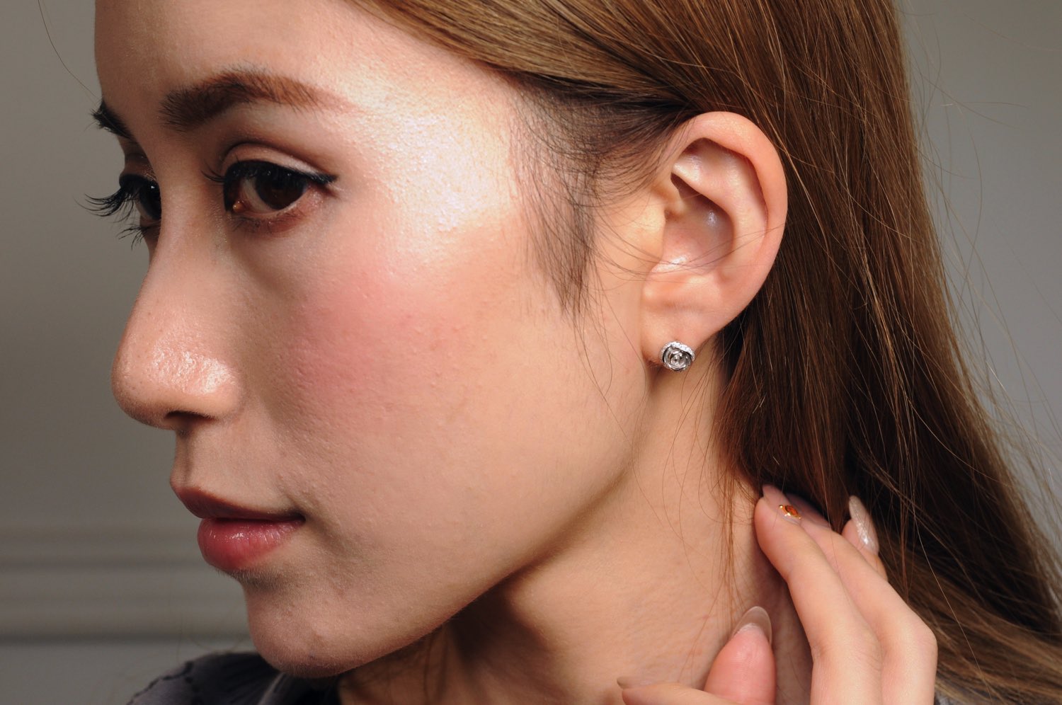 トゥー プライ 357 ローズ ダイヤモンド スタッド ピアス 18金,two ply Rose Diamond Stud Earrings K18