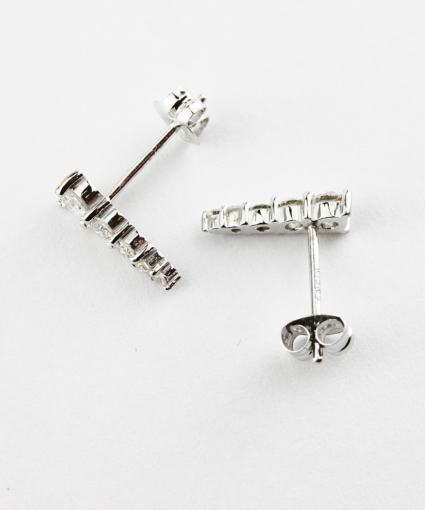 トゥー プライ 362 アキュート トライアングル ダイヤモンド スタッド ピアス 18金,two ply Acute Triangle Diamond Stud Earrings K18