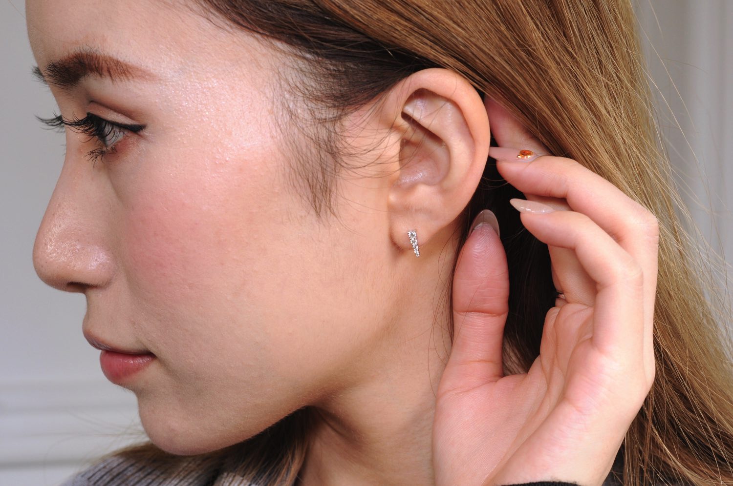 トゥー プライ 362 アキュート トライアングル ダイヤモンド スタッド ピアス 18金,two ply Acute Triangle Diamond Stud Earrings K18