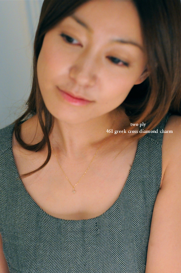two ply 461 greek cross diamond charm グリーク クロス ダイヤモンド チャーム トゥー プライ