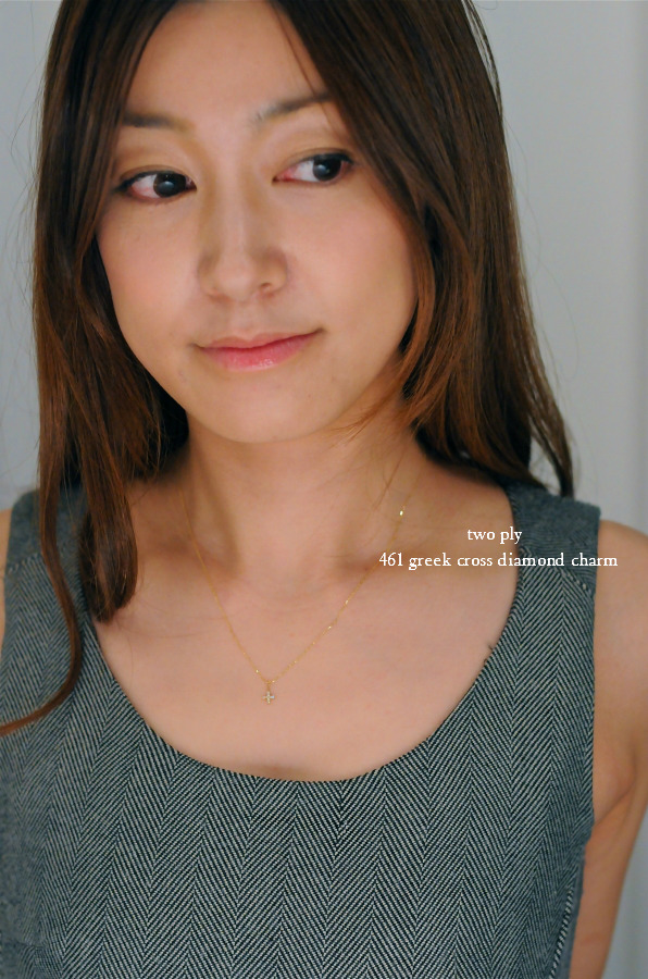 two ply 461 greek cross diamond charm グリーク クロス ダイヤモンド チャーム トゥー プライ