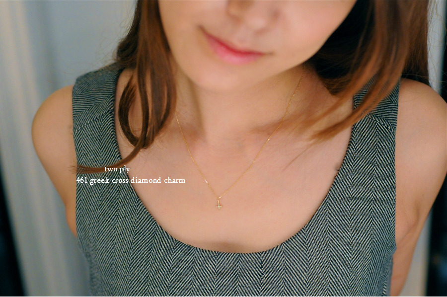 two ply 461 greek cross diamond charm グリーク クロス ダイヤモンド チャーム トゥー プライ
