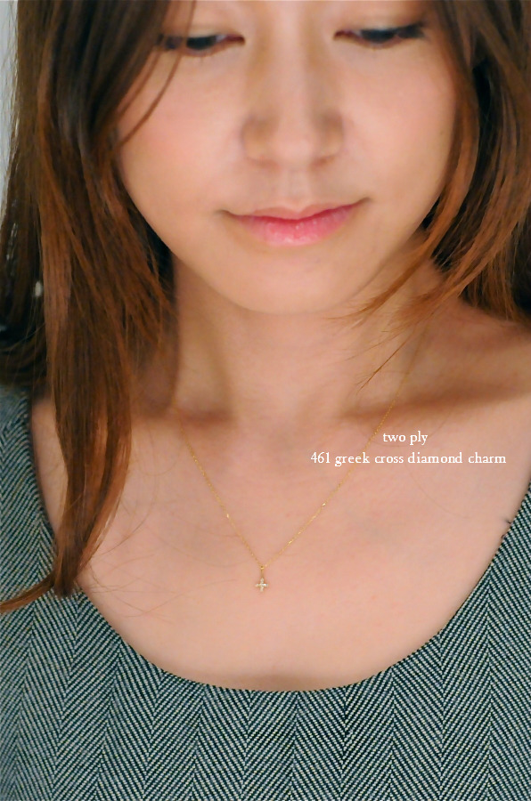 two ply 461 greek cross diamond charm グリーク クロス ダイヤモンド チャーム トゥー プライ
