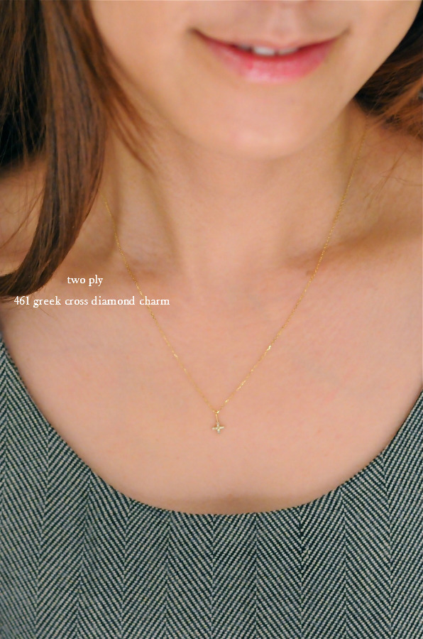 two ply 461 greek cross diamond charm グリーク クロス ダイヤモンド チャーム トゥー プライ