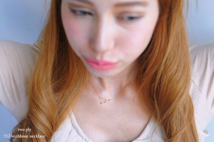 トゥー プライ 552 ウィッシュボーン ネックレス 18金,two ply Wishbone Necklace K18