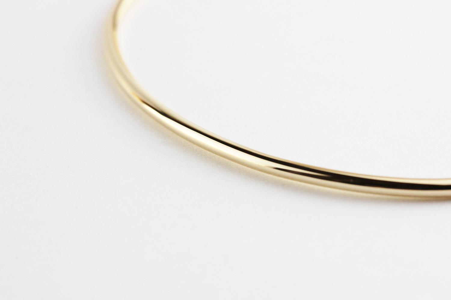 トゥー プライ 584 シンプル オープン カフ ハンドメイド ゴールド バングル 18金,two ply Simple Open Cuff Gold Bangle K18