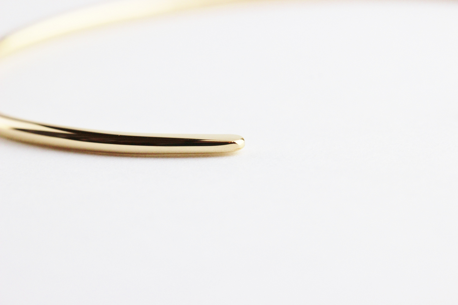 トゥー プライ 584 シンプル オープン カフ ハンドメイド ゴールド バングル 18金,two ply Simple Open Cuff Gold Bangle K18