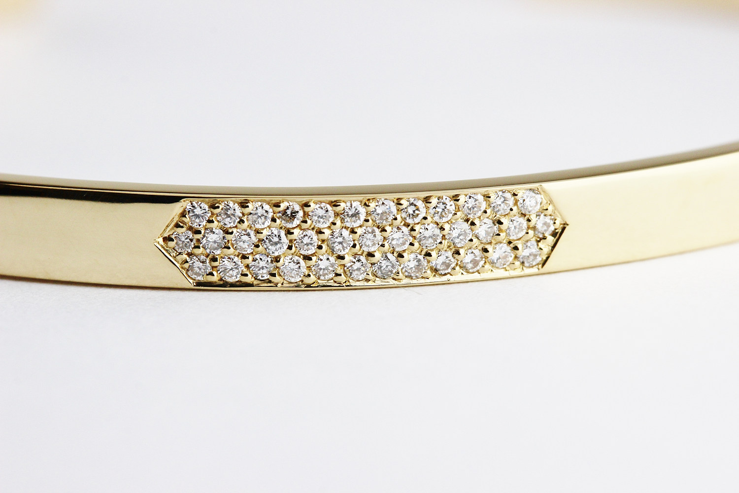 トゥー プライ 585 リュクス ダイヤモンド ゴールド バングル 18金,two ply Luxe Diamond Gold Bangle K18