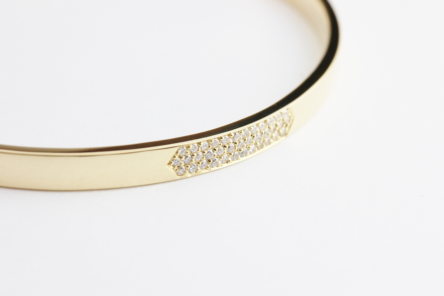 トゥー プライ 585 リュクス ダイヤモンド ゴールド バングル 18金,two ply Luxe Diamond Gold Bangle K18