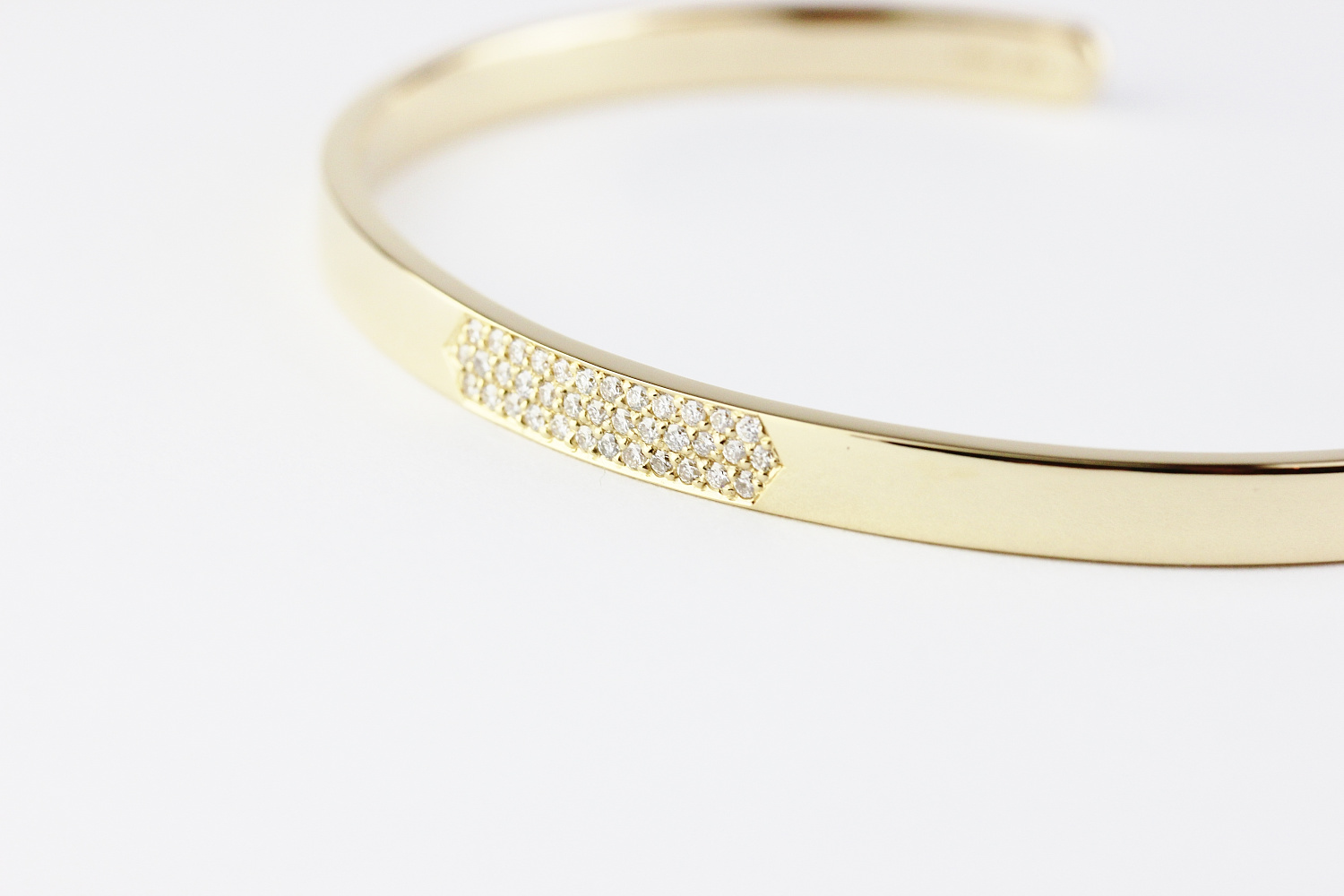 トゥー プライ 585 リュクス ダイヤモンド ゴールド バングル 18金,two ply Luxe Diamond Gold Bangle K18