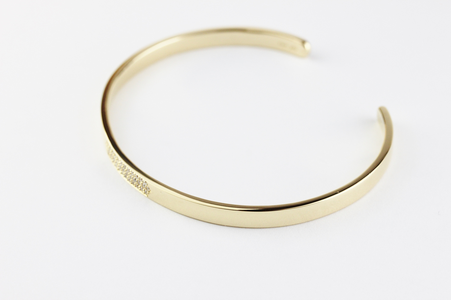 トゥー プライ 585 リュクス ダイヤモンド ゴールド バングル 18金,two ply Luxe Diamond Gold Bangle K18