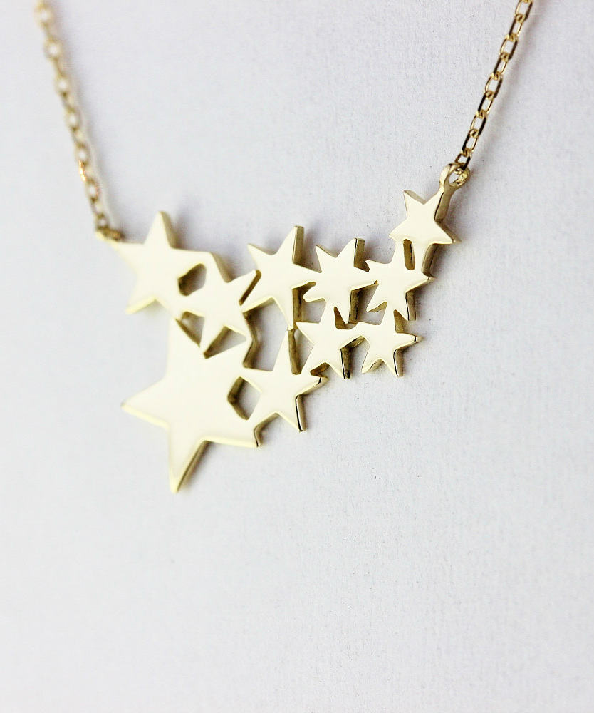 トゥー プライ 590 ギャラクシー スター 華奢ネックレス 18金,two ply Galaxy Star Necklace K18