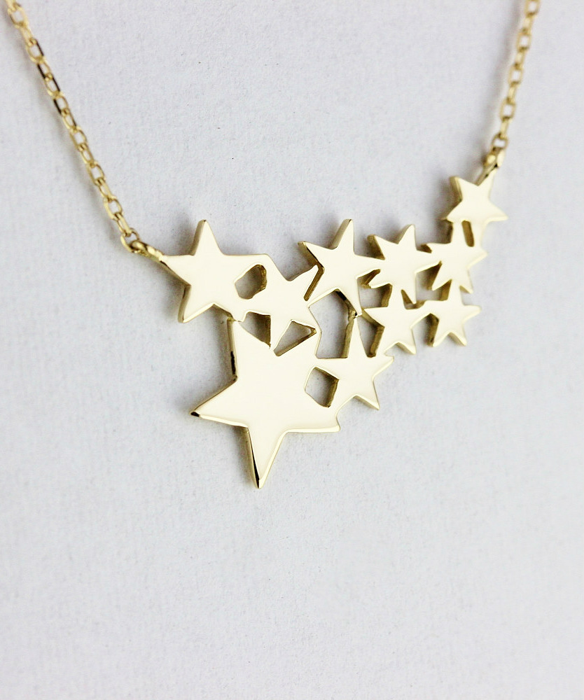 トゥー プライ 590 ギャラクシー スター 華奢ネックレス 18金,two ply Galaxy Star Necklace K18