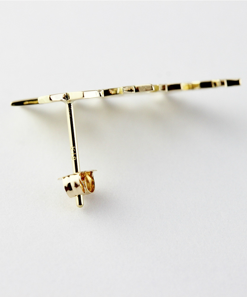 トゥー プライ 591 ギャラクシー スター 華奢ピアス 18金,two ply Galaxy Star Stud Earrings K18