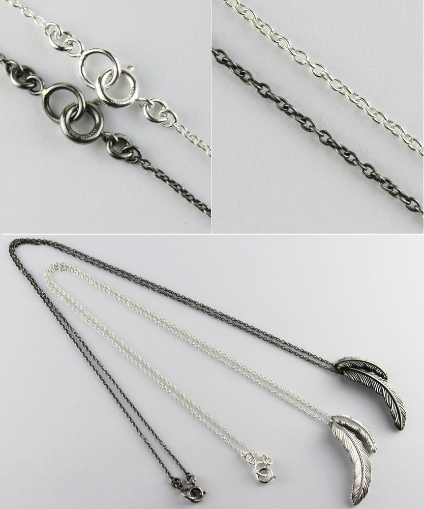 トゥー プライ 602 ツイン フェザー ネックレス ペンダント ユニセックス シルバー,two ply Twin Feather Necklace Silver