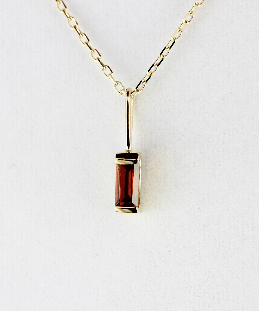 トゥー プライ 607 ガーネット バケットカット 華奢チャーム ペンダントトップ 18金,two ply  Precious Stone Garnet Charm K18