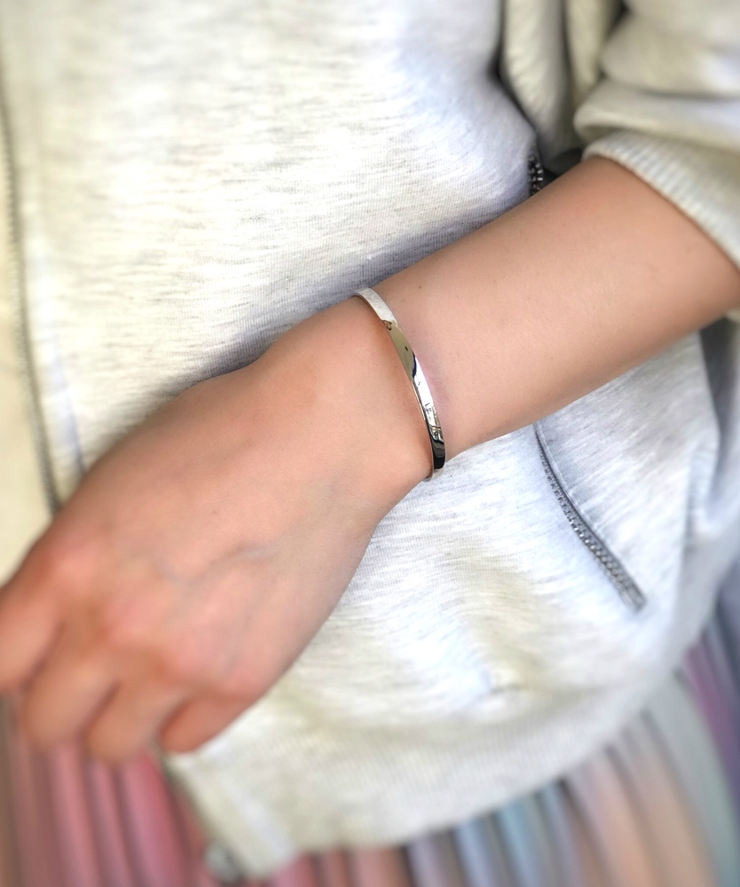 トゥー プライ 609 リュクス シルバー バングル シルバー925,two ply Luxe Silver Bangle