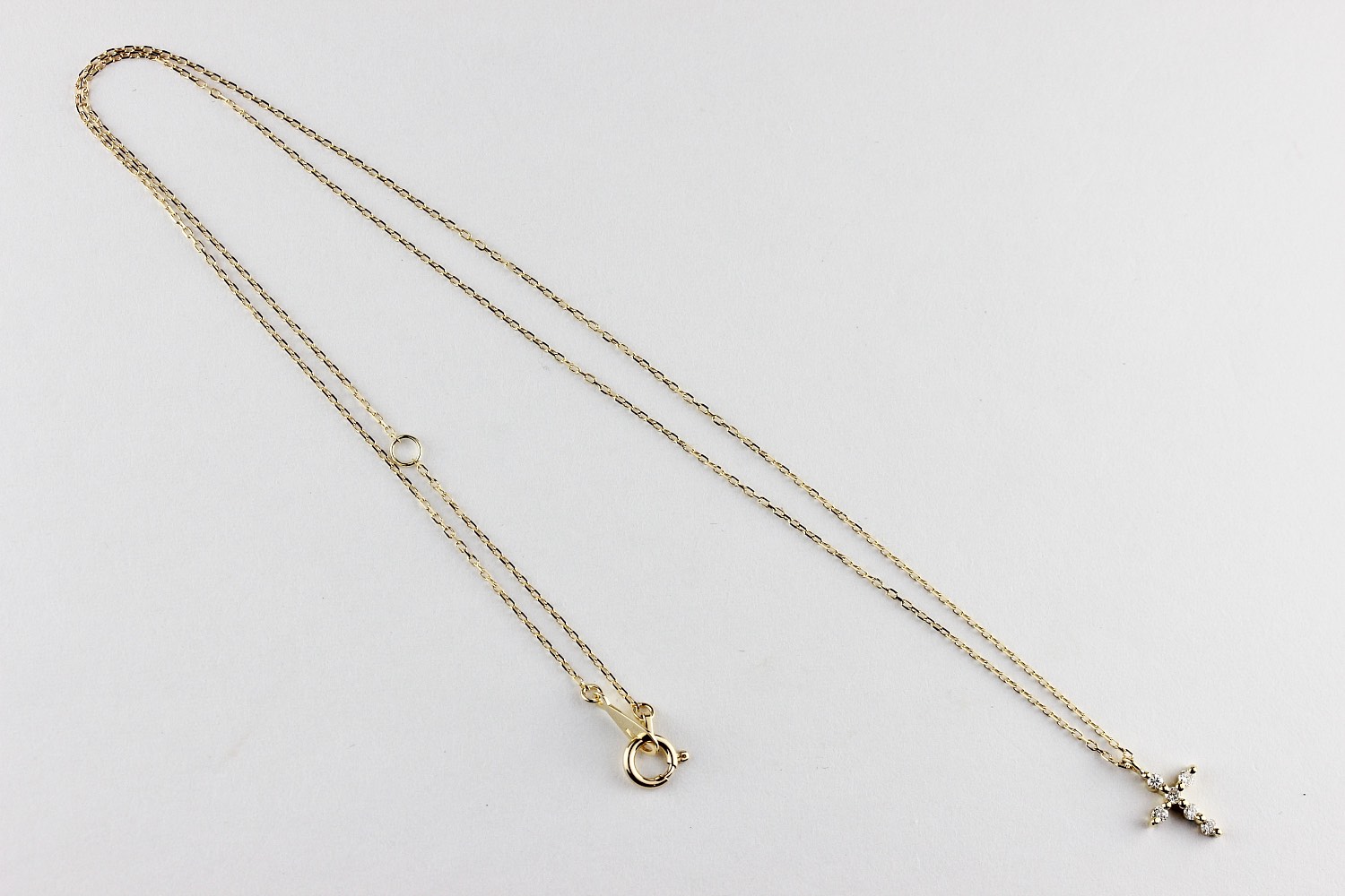 トゥー プライ 625 シマー ダイヤモンド クロス ネックレス 18金,two ply Shimmer Diamond Cross Necklace K18