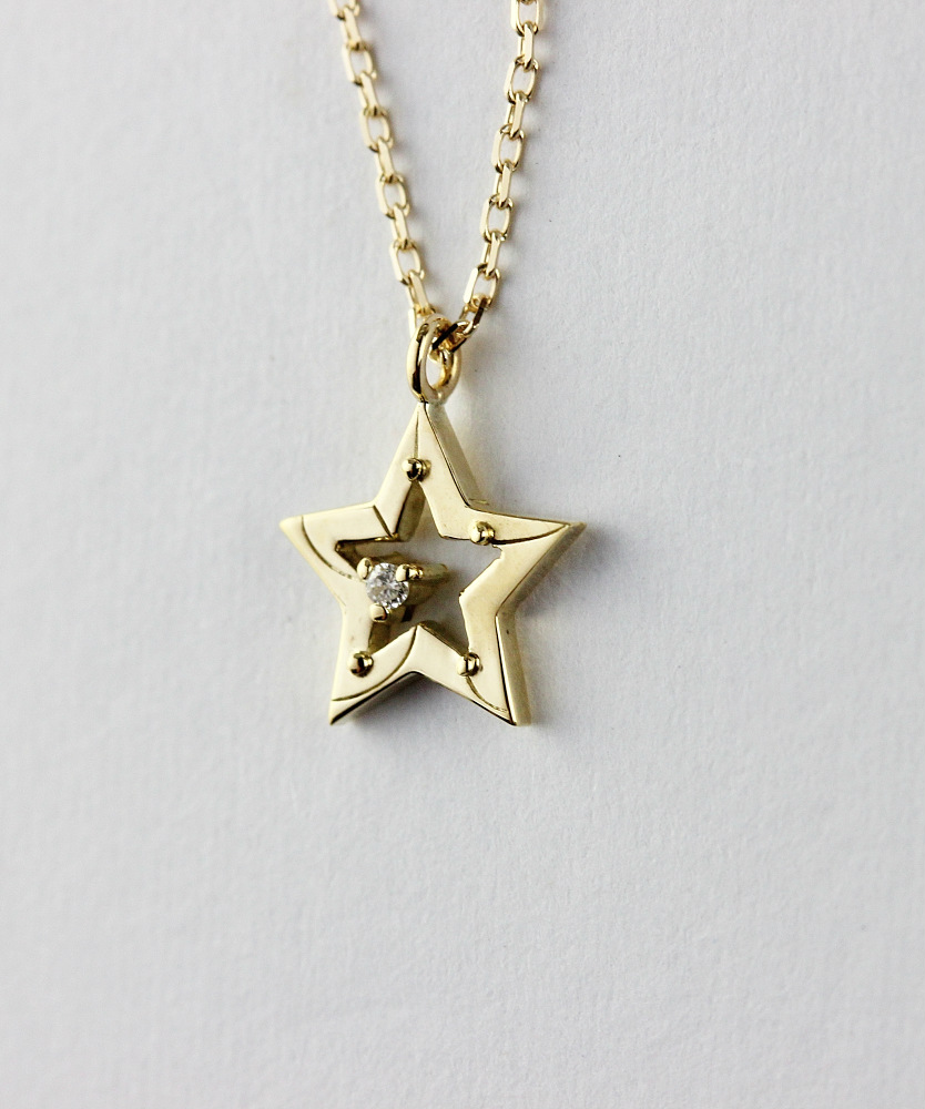 トゥー プライ 627 シューティング スター ダイヤモンド ネックレス 18金,two ply Shooting Star Diamond Necklace K18